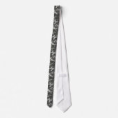 Zwart en grijs Camo Patterned Stropdas (Achterkant)