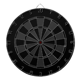 Zwart en grijs dartbord