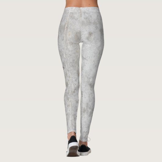 Zwart en grijs gemarmerde All-Over-Print Leggings (Achterkant)