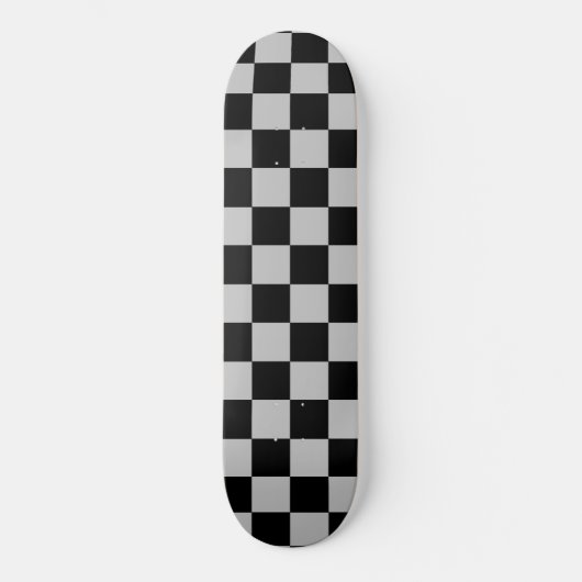 Zwart en grijs geplakt skateboard (Voorkant)