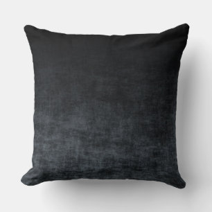 Zwart en Grijs Grunge Ombre Textuur Kussen