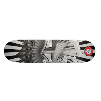 Zwart en grijs heilig hart skateboard