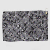 Zwart en grijs mozaïek met gedeeltelijk verwijderd golfhanddoek (Horizontaal)