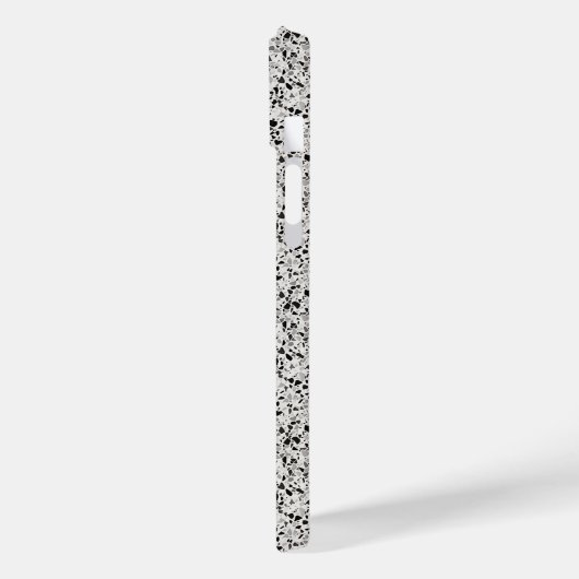 Zwart en grijs Terrazzo Patroon Case-Mate iPhone Case (Achterkant / Links)