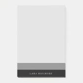 Zwart en grijs verloopkleurenblok post-it® notes (Voorkant)