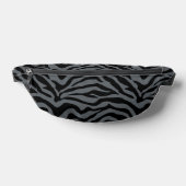 Zwart en grijs zebra print heuptasje (Liggend)