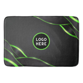 Zwart en groen Abstract vloeistofontwerp | Logo to Badmat