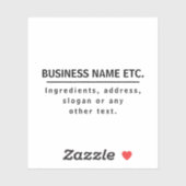 Zwart en helder, multifunctioneel transparant sticker (Vel)