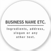 Zwart en helder, multifunctioneel transparant sticker (Voorkant)