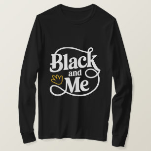 Zwart en ik - Vet minimalistisch typografisch ontw T-shirt