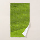 Zwart en kalkgroen elegant Abstract modern minimaa Bad Handdoek (Handdoek)
