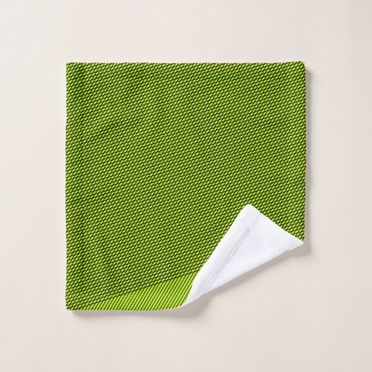 Zwart en kalkgroen elegant Abstract modern minimaa Bad Handdoek (Wasdoekje)