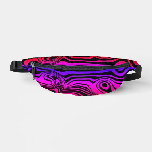 Zwart en Kleurrijk Neon Fanny Pack - Kies Kleur Heuptasje (Voorkant)
