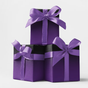 Zwart en koninklijk paarse Ombre Cadeaupapier