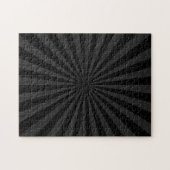 Zwart en koolstof Sun Burst Decor Legpuzzel (Horizontaal)