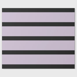 Zwart en licht Paarse pennenstrepen Cadeaupapier