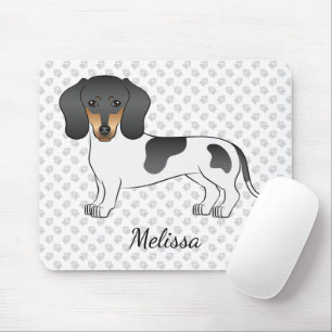 Zwart En Lichtbruin Bont Kortharige Dachshund & Na Muismat