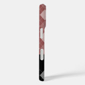 Zwart en Marsala Argyle Case-Mate iPhone Case (Achterkant / Rechts)