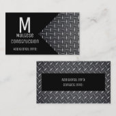 Zwart en metaal Visitekaartje (Voorkant / Achterkant)