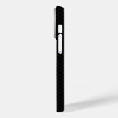 Zwart en metaalzilver Geometrisch Masculine-ontwer Case-Mate iPhone Case (Achterkant / Links)