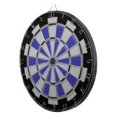 Zwart en Navy met Grey Stack Regeling Dartbord (Voorkant Rechts)