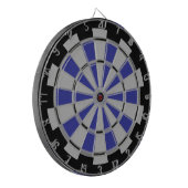 Zwart en Navy met Grey Stack Regeling Dartbord (Voorkant Links)