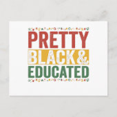 Zwart en opgeleid Bruin Geschiedenis Gift Briefkaart (Voorkant)