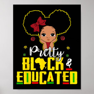 Zwart en opgeleid Ik ben de sterke Afrikaanse koni Poster