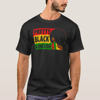zwart en opgeleide vrouwen, zwart gedenkzwart t-shirt