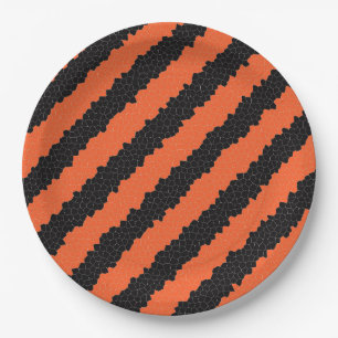 Zwart en Oranje 9-inch Halloween Bord