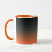 Zwart en Oranje Mok (Links)