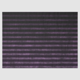 Zwart en Paarse Grunge Ombre Strepen Tissuepapier