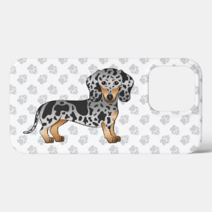Zwart En Roestkleurige Dapple Kortharige Dachshond iPhone 13 Pro Hoesje