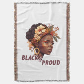 Zwart en rond deken (Voorkant Verticaal)