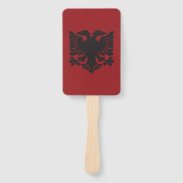 Zwart en rood Albanese Eagle Paper Fan Handwaaier