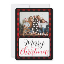 Zwart en Rood Buffel Plaid Kerstmis