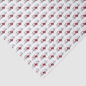 Zwart en rood, diep in het hart tissuepapier (Detail)