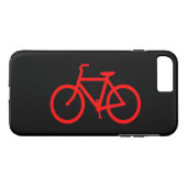 Zwart en rood fiets Case-Mate iPhone case (Achterkant (Horizontaal))