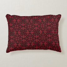 Zwart en rood geometrisch patroon