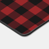 Zwart en rood geplakt bureaumat (Hoek)