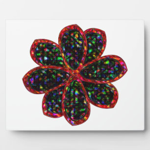 Zwart en rood Glitter Vloeistof Fotoplaat