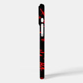 Zwart en rood Ha Case-Mate iPhone Case (Achterkant / Links)
