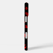 Zwart en rood Ha Case-Mate iPhone Case (Achterkant / Rechts)