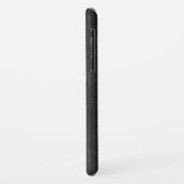 Zwart en rood kunstleder Case-Mate iPhone case (Achterkant/links)