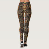 Zwart en Rood Medusa Klassiek Leggings (Achterkant)