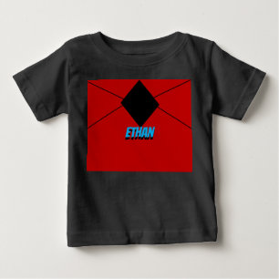 Zwart en Rood minimale lineaire zwarte diamant
