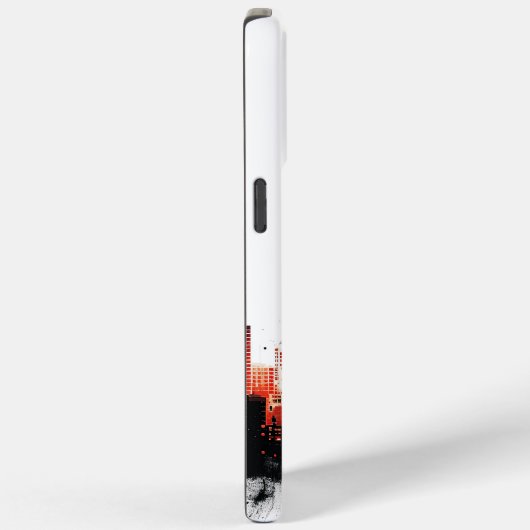 Zwart en Rood Modern Urban Case-Mate iPhone Case (Achterkant / Rechts)