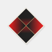 Zwart en rood servet (Hoek)