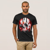 Zwart en rood t-shirt (Voorkant volledig)