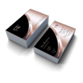 Zwart en Roos Gold Decor met Monogram Luxurous Visitekaartje